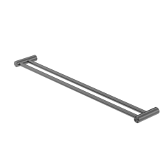 NR1630DGR_image_1.png Image of TowelRail SurfaceMount Nero Zen Double
