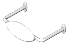3D Shaded Image of Backrest Toilet Nero MeccaCare DDA