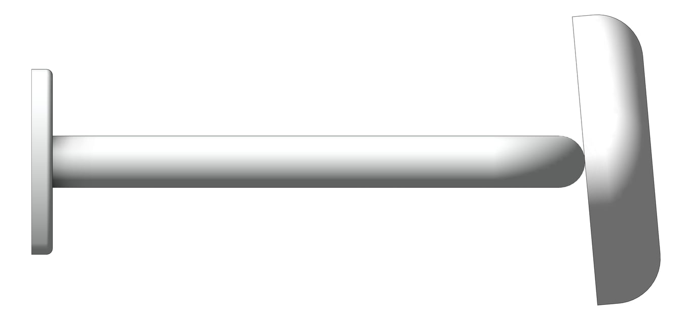 Left Image of Backrest Toilet Nero MeccaCare DDA