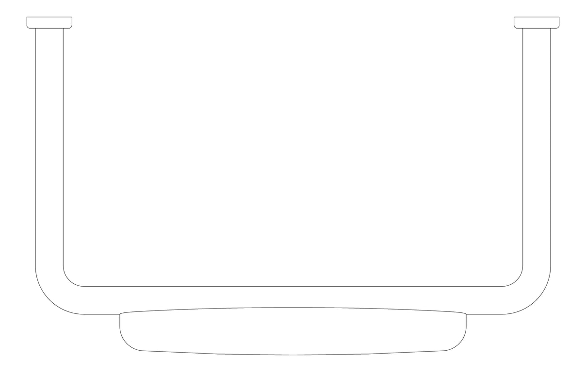 Plan Image of Backrest Toilet Nero MeccaCare DDA