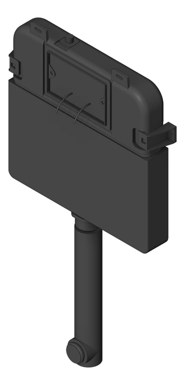 Cistern InWall Nero Concealed Pneumatic