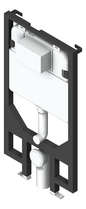 3D Shaded Image of Cistern InWall Nero RandT WallHungII