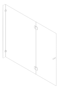 3D Documentation Image of Hardware Glass Nero
