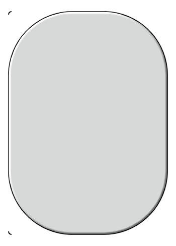 Front Image of Knob Cabinet Nero Bianca