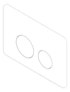 3D Documentation Image of PushPlate Inwall Nero