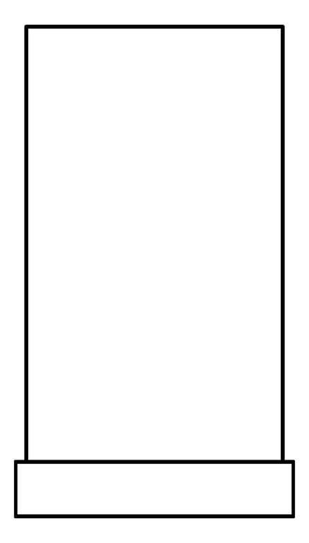 Plan Image of RobeHook SurfaceMount Nero Bianca