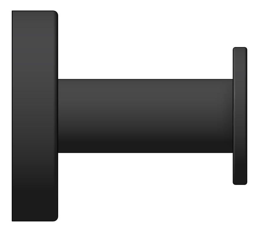 Left Image of RobeHook SurfaceMount Nero Classic