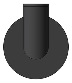 Front Image of RobeHook SurfaceMount Nero Dolce