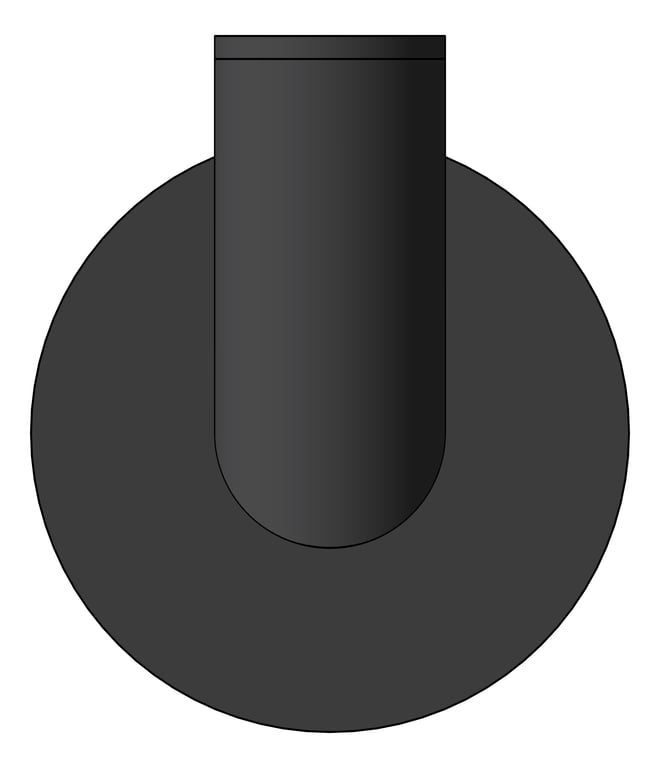 Front Image of RobeHook SurfaceMount Nero Dolce