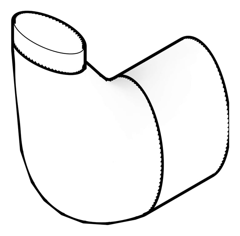 3D Documentation Image of RobeHook SurfaceMount Nero Elgin