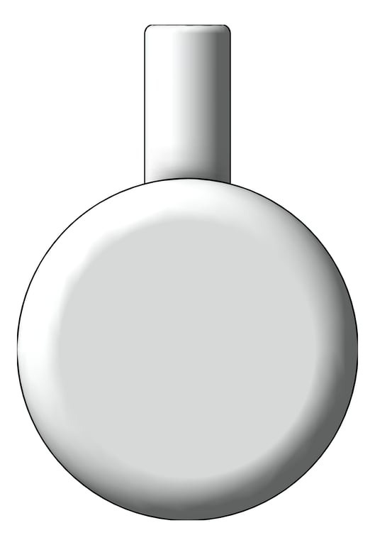 Front Image of RobeHook SurfaceMount Nero MeccaCare