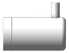 Left Image of RobeHook SurfaceMount Nero MeccaCare