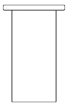 Plan Image of RobeHook SurfaceMount Nero Mecca Slim