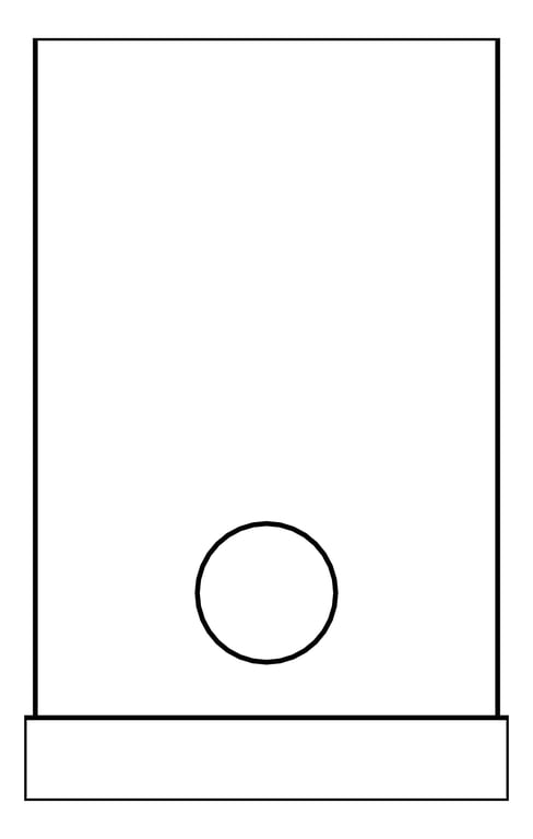 Plan Image of RobeHook SurfaceMount Nero Opal