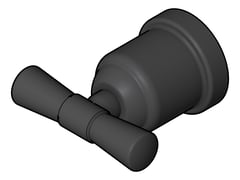 3D Shaded Image of RobeHook SurfaceMount Nero York