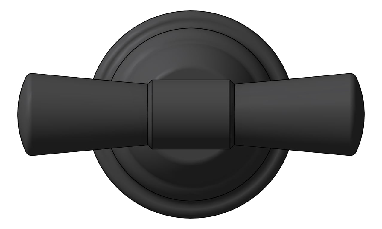 Front Image of RobeHook SurfaceMount Nero York