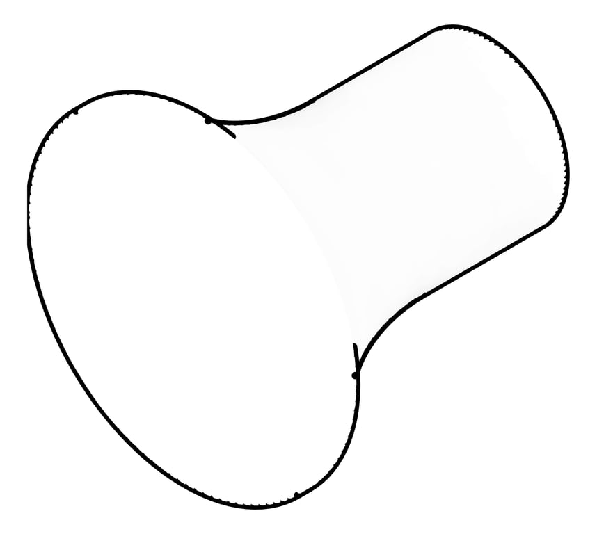 3D Documentation Image of RobeHook SurfaceMount Nero Zen