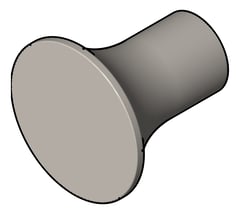 3D Shaded Image of RobeHook SurfaceMount Nero Zen