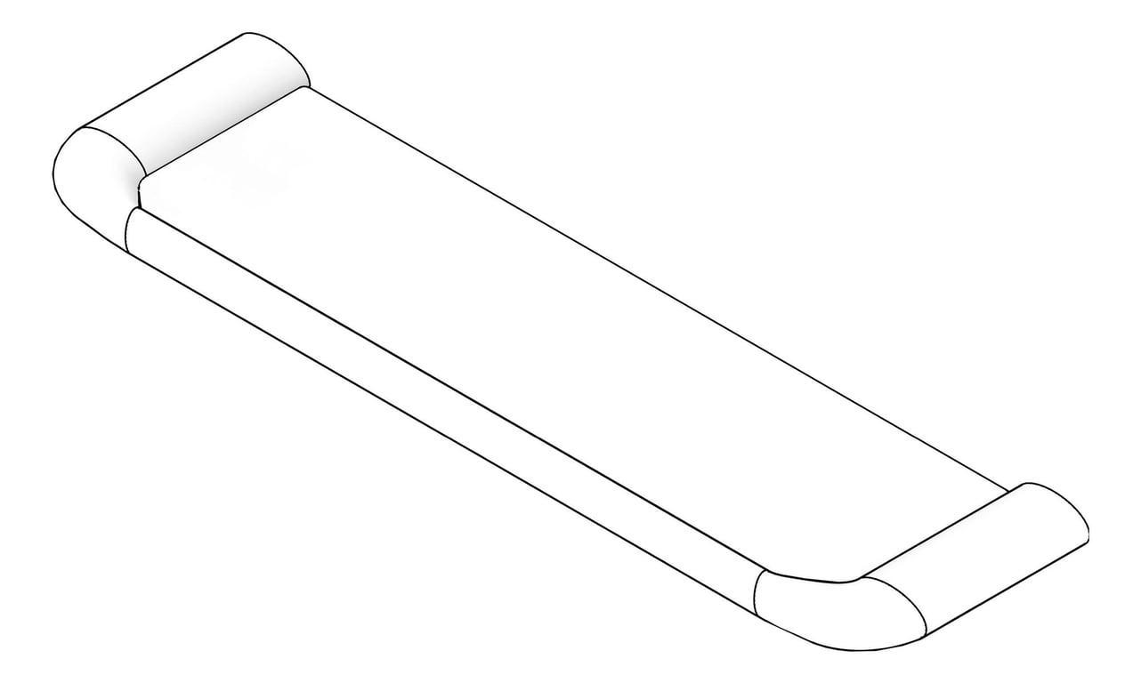 3D Documentation Image of Shelf Shower Nero Elgin