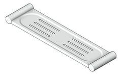 3D Shaded Image of Shelf SurfaceMount Nero Mecca New Metal