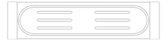Plan Image of Shelf SurfaceMount Nero Mecca New Metal