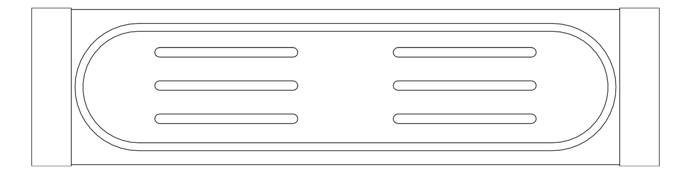 Plan Image of Shelf SurfaceMount Nero Mecca New Metal