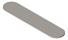 3D Shaded Image of Shelf SurfaceMount Nero Zen