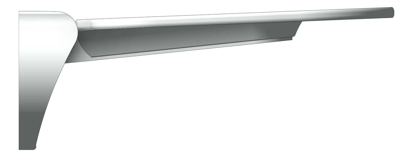 Left Image of ShowerSeat Folding Nero MeccaCare 400mmWide