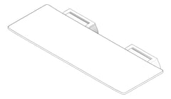 3D Documentation Image of ShowerSeat Folding Nero MeccaCare 960mmWide