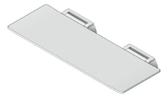 3D Shaded Image of ShowerSeat Folding Nero MeccaCare 960mmWide