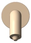 Front Image of SoapDispenser Wall Nero Mecca Sensor