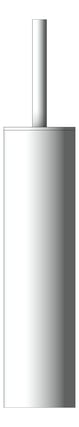 Front Image of ToiletBrushHolder SurfaceMount Nero Mecca