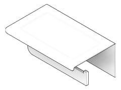 3D Documentation Image of ToiletRollHolder SurfaceMount Nero Bianca PhoneHolder