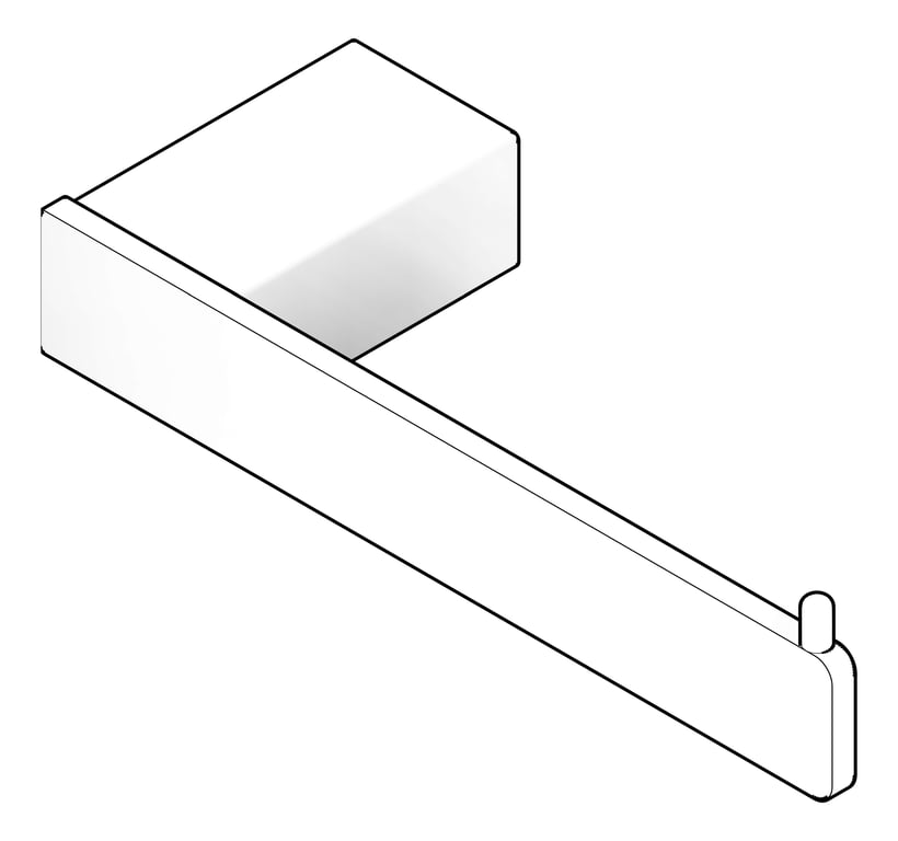 3D Documentation Image of ToiletRollHolder SurfaceMount Nero Celia