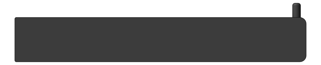 Front Image of ToiletRollHolder SurfaceMount Nero Celia