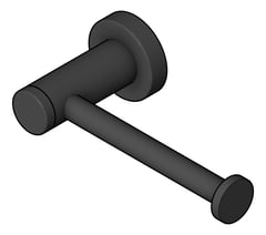 3D Shaded Image of ToiletRollHolder SurfaceMount Nero Classic