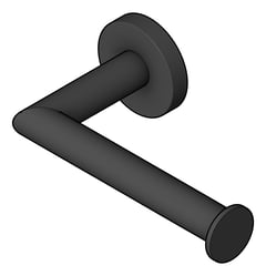 3D Shaded Image of ToiletRollHolder SurfaceMount Nero Dolce