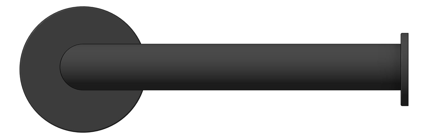 Front Image of ToiletRollHolder SurfaceMount Nero Dolce