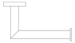 Plan Image of ToiletRollHolder SurfaceMount Nero Dolce
