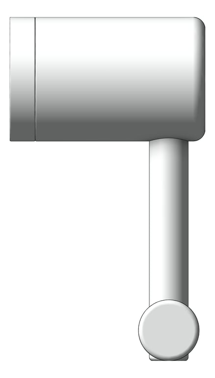 Left Image of ToiletRollHolder SurfaceMount Nero MeccaCare HeavyDuty