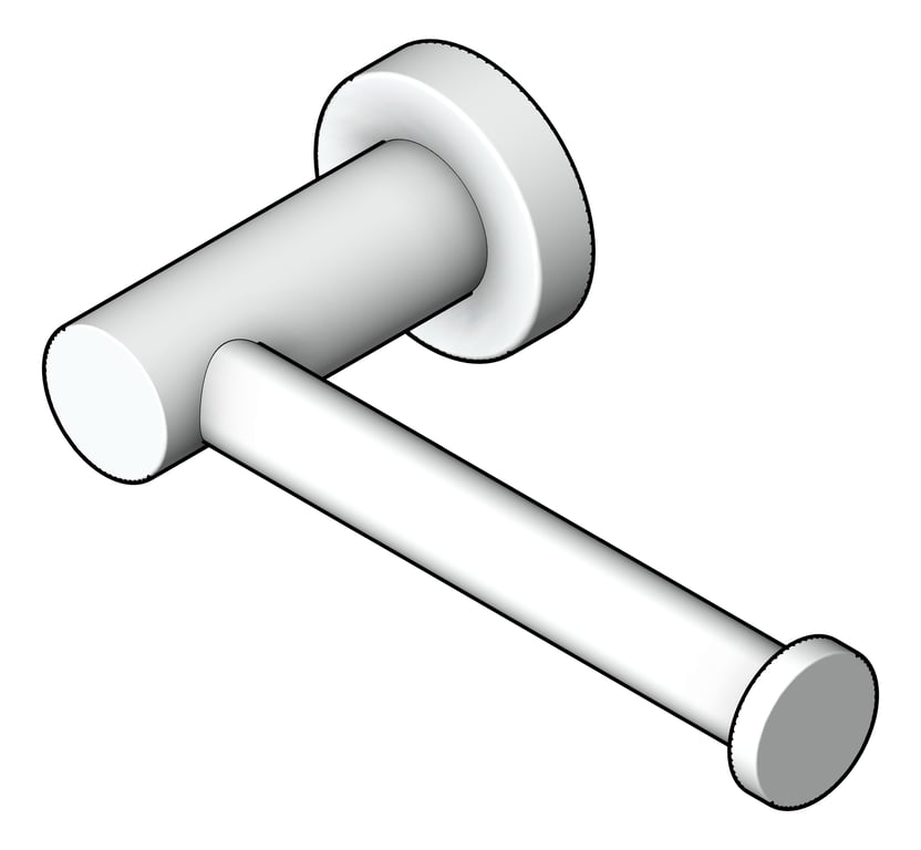 Navigate to ToiletRollHolder SurfaceMount Nero Mecca