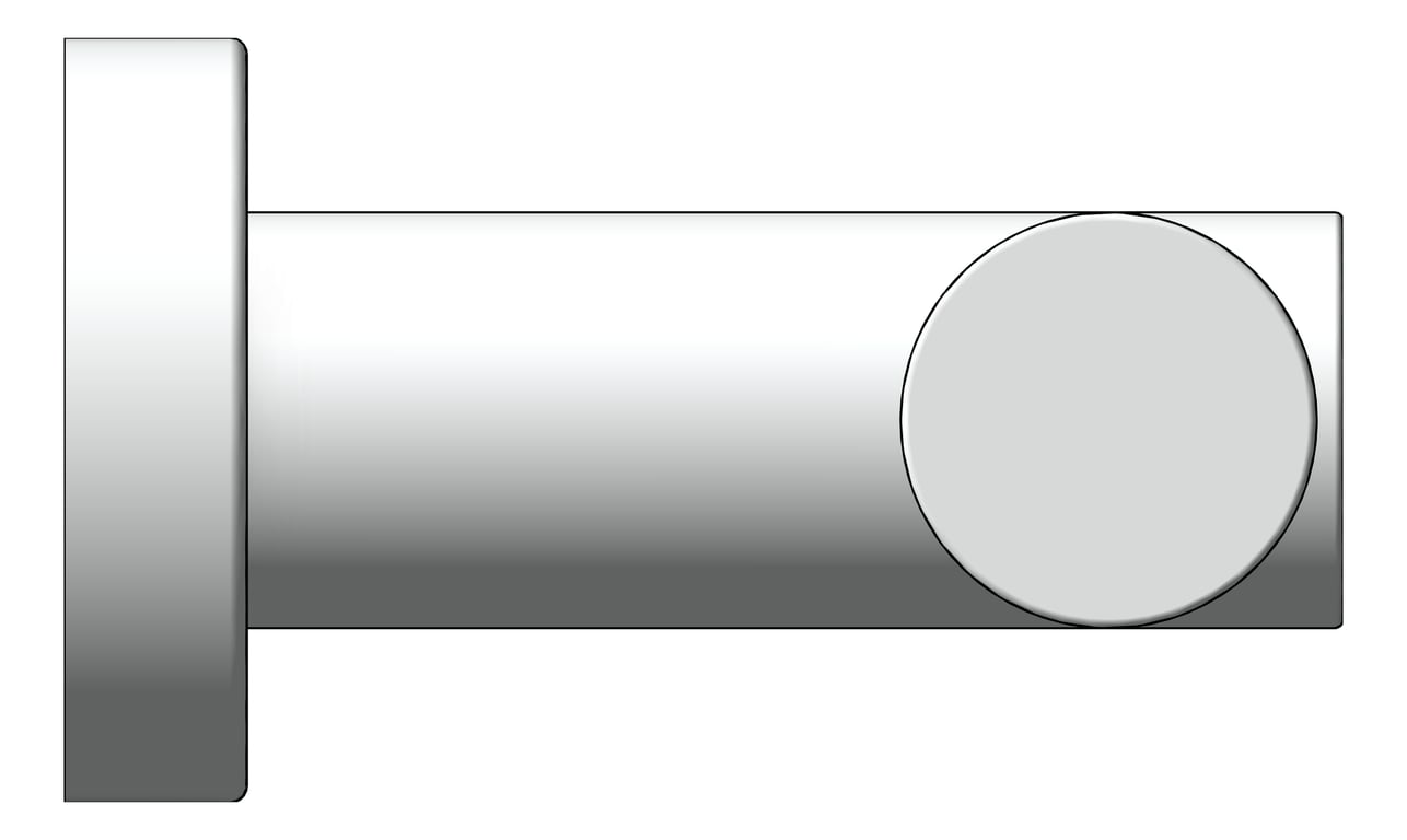 Left Image of ToiletRollHolder SurfaceMount Nero Mecca Double