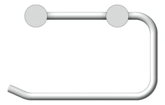 Front Image of ToiletRollHolder SurfaceMount Nero Mecca New