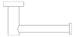 Plan Image of ToiletRollHolder SurfaceMount Nero Mecca