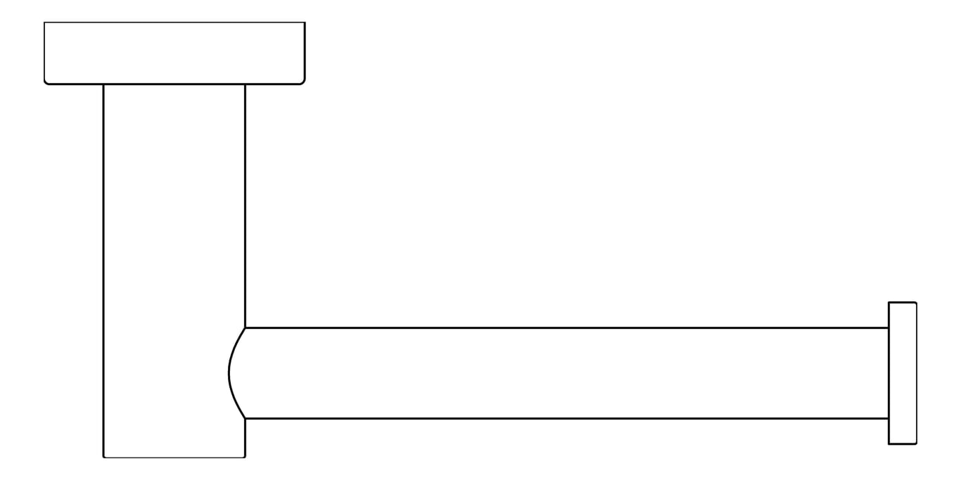 Plan Image of ToiletRollHolder SurfaceMount Nero Mecca