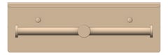 Front Image of ToiletRollHolder SurfaceMount Nero Mecca Shelf