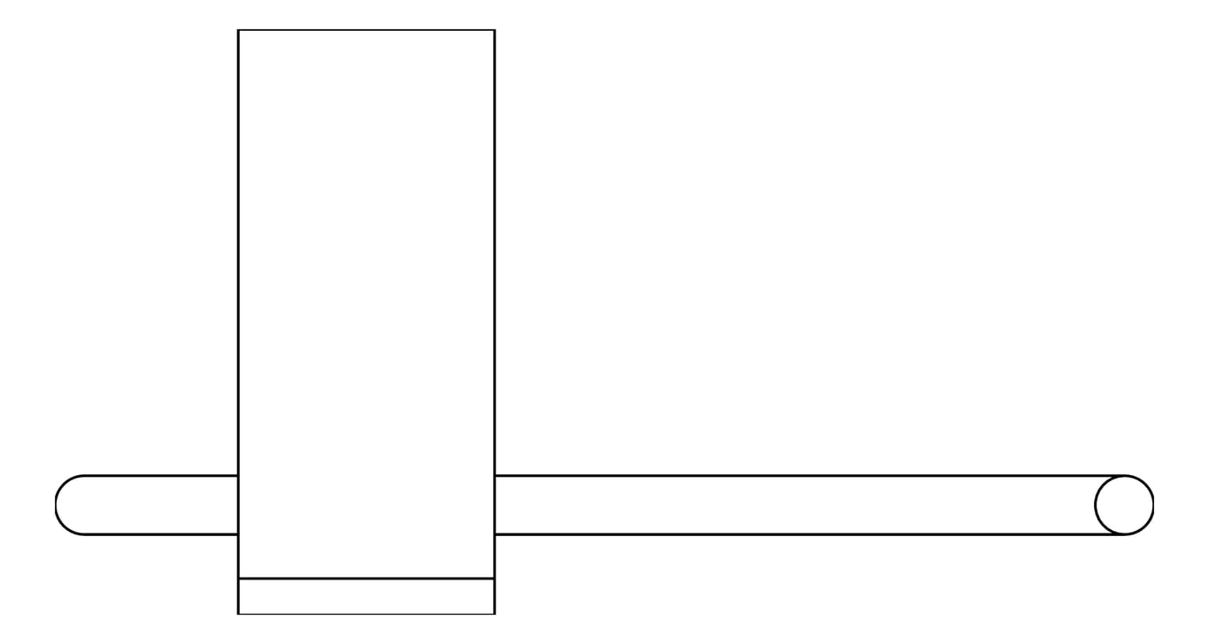Plan Image of ToiletRollHolder SurfaceMount Nero Opal
