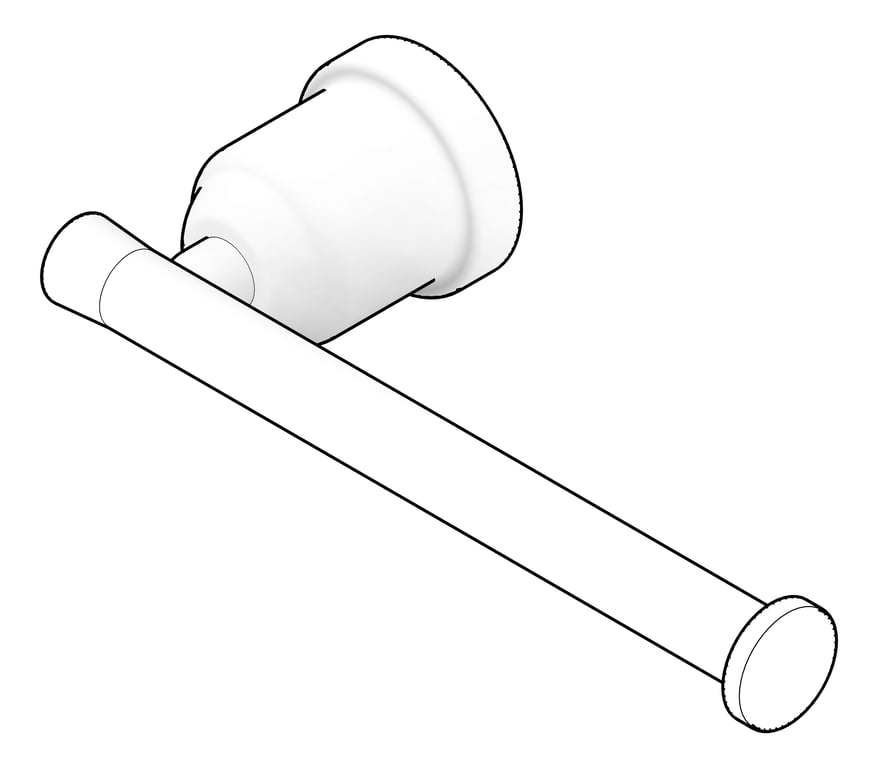 3D Documentation Image of ToiletRollHolder SurfaceMount Nero York