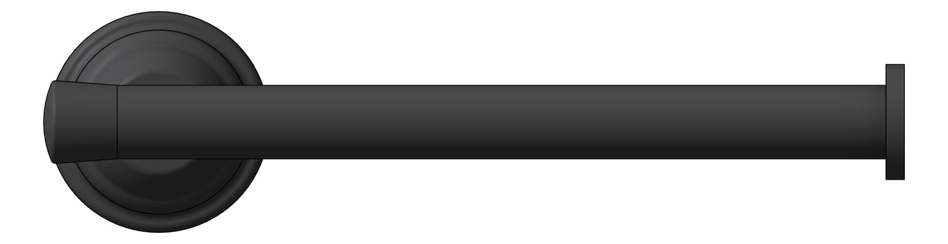 Front Image of ToiletRollHolder SurfaceMount Nero York