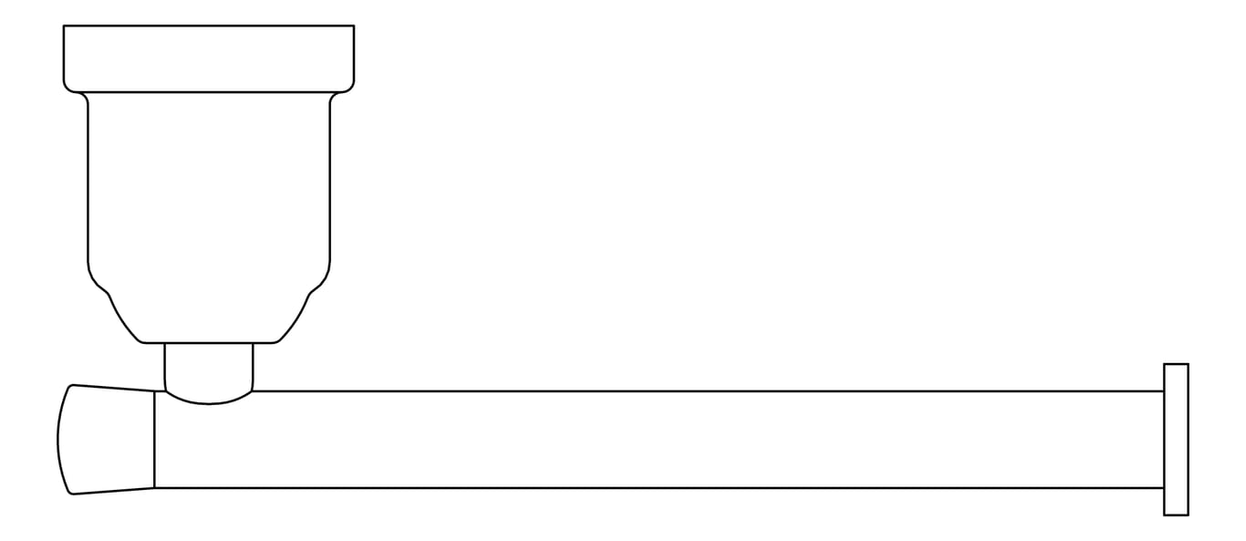 Plan Image of ToiletRollHolder SurfaceMount Nero York